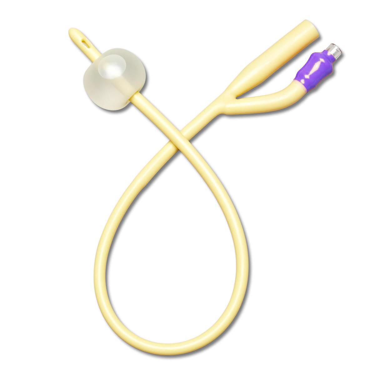 Medline 2-Way Silicone-Elastomer Coated Latex Foley Catheter - Premium Medical Grade Urinary Drainage System