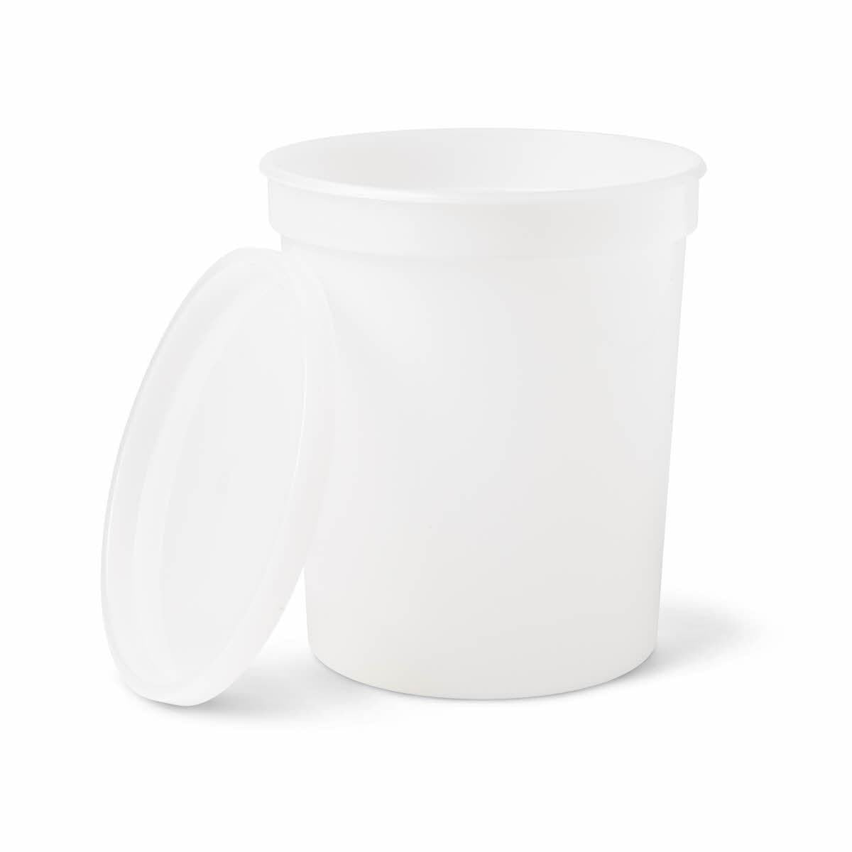 Polypropylene Pathology Specimen Containers with Snap-Lock Lids - 16oz Laboratory Collection Jars