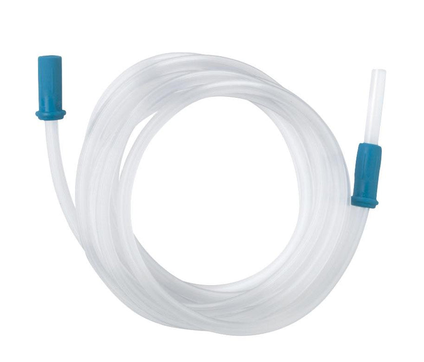 Medline Universal Sterile Suction Tubing with Scalloped Connectors - Medical Grade Latex-Free