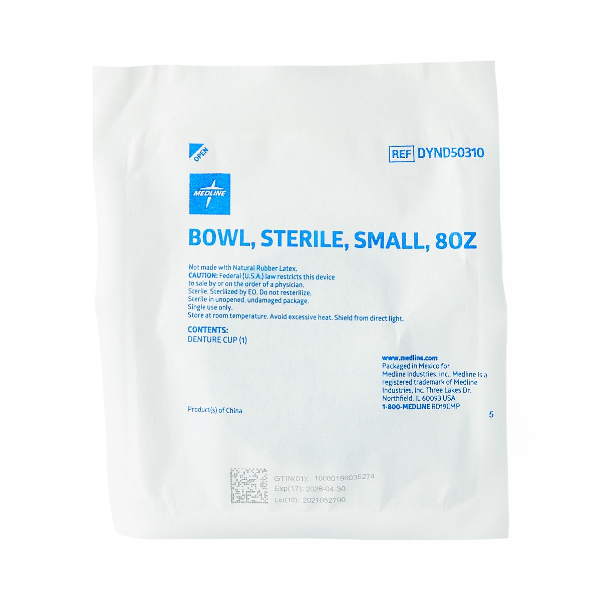 Sterile Plastic Solution Bowls - Graduated Medical Basins with Molded Measurements for Healthcare Facilities