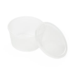 Clear Denture Storage Containers with Labeling System - Bedside Organization