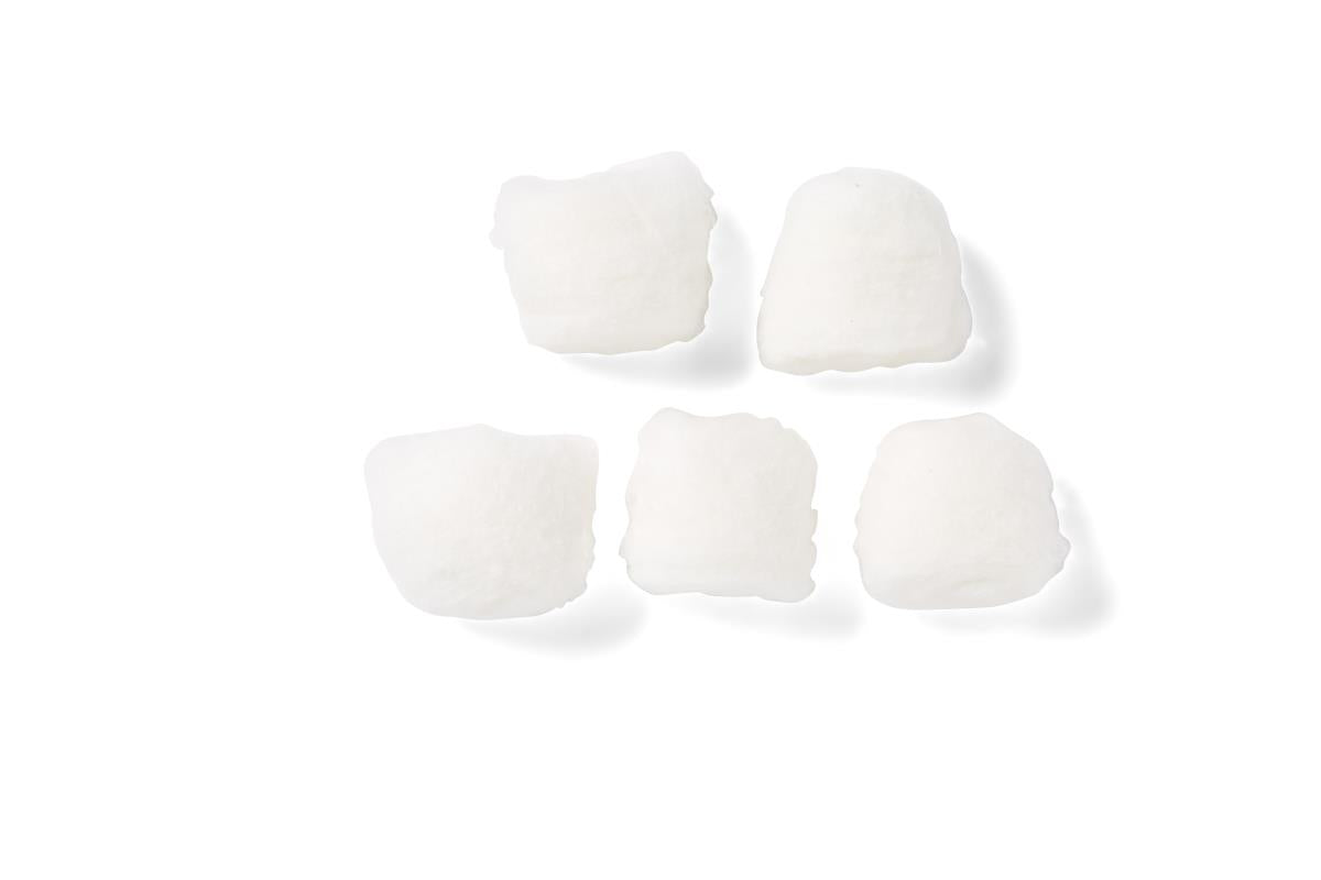 Medline Sterile Large Cotton Balls - 100% Bleached Cotton, Pure White (Case of 25)