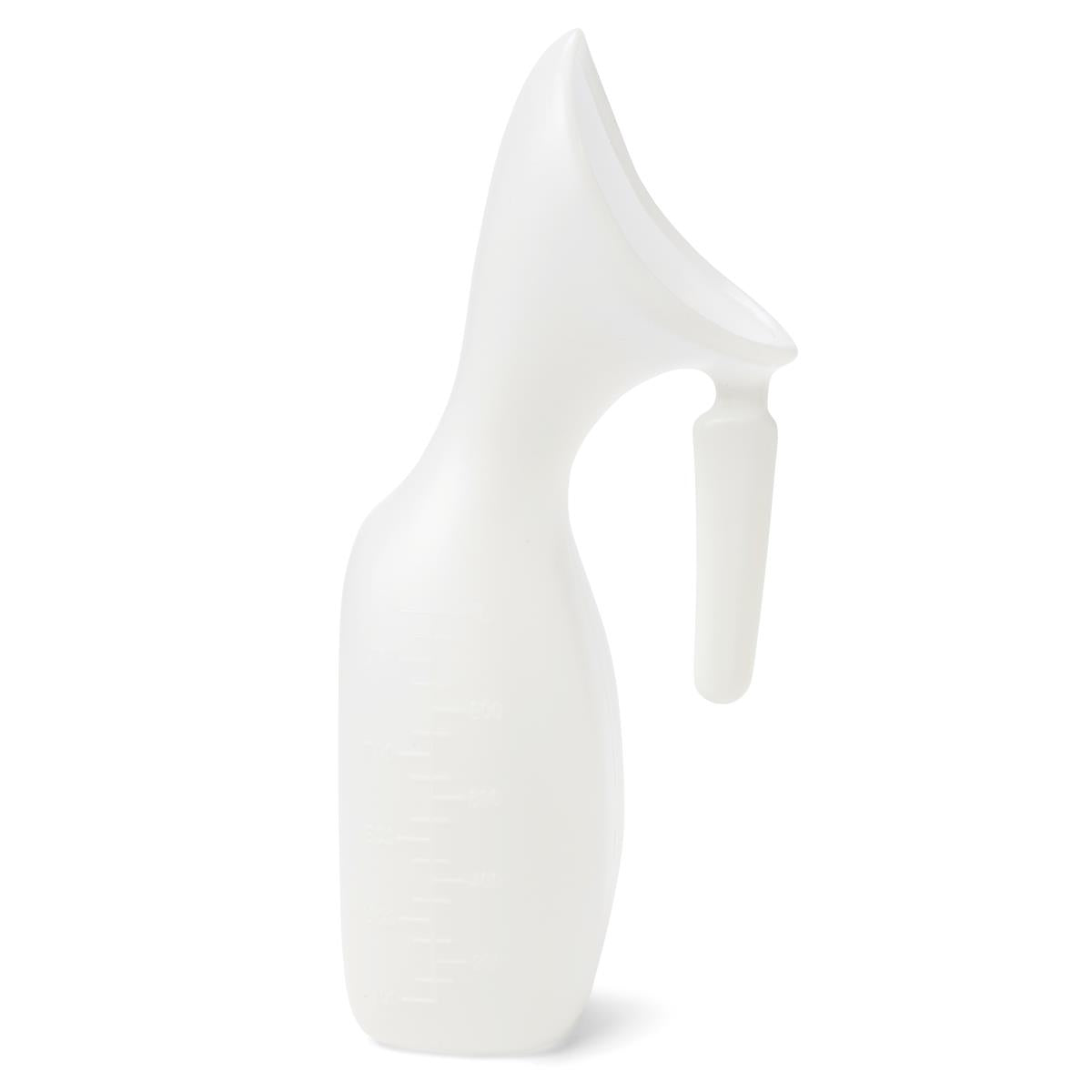 Premium Translucent Female Urinals - Enhanced Comfort Design with Molded Graduations (Case of 36)