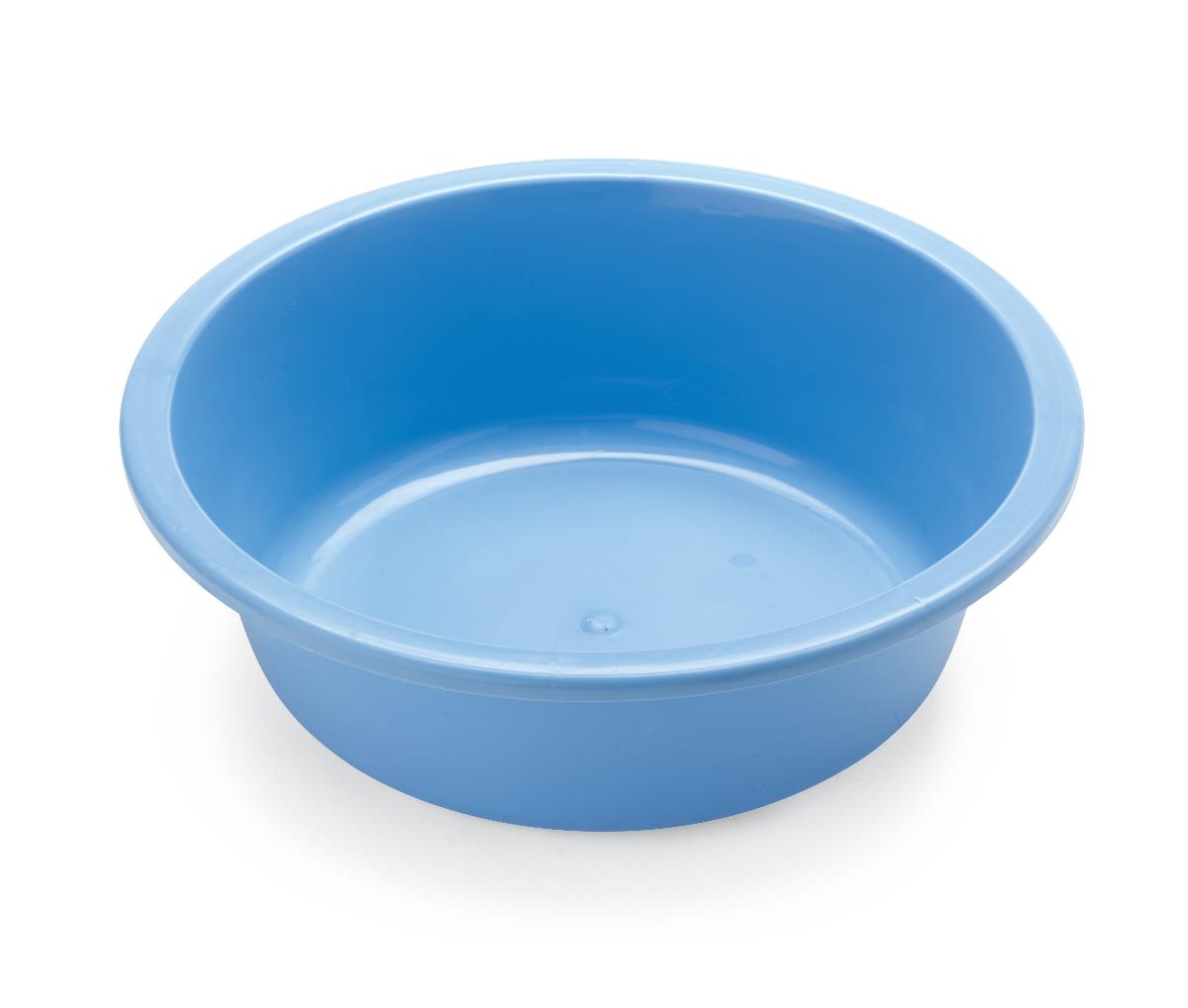 Medline Autoclavable Round Washbasin - Blue 5-Quart Medical Grade Sterilizable Basin (Case of 12)