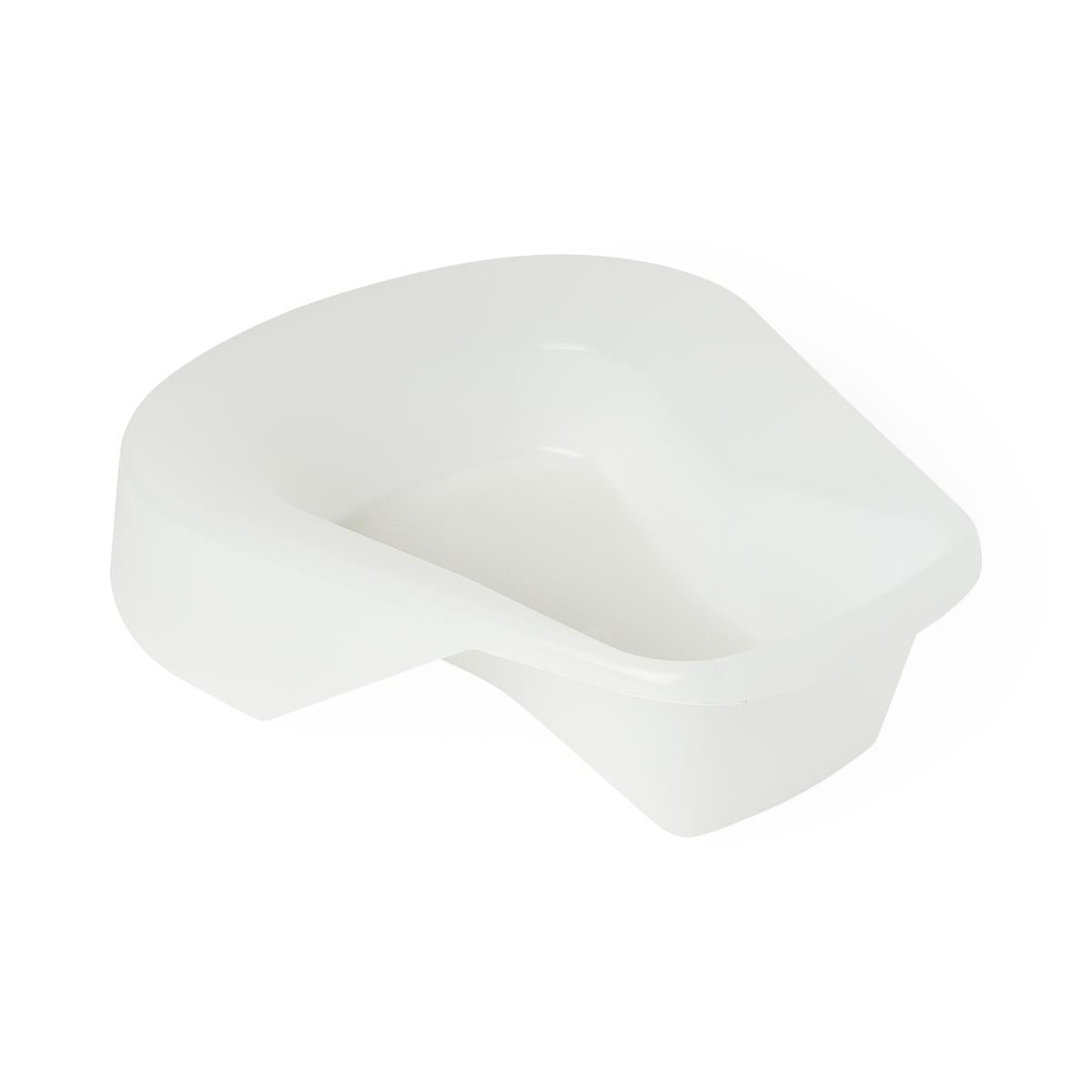 Medline Saddle Shaped Pontoon Stackable Bedpan - 350 lb Capacity, Durable Medical Grade Plastic