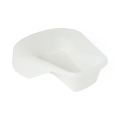 Medline Saddle Shaped Pontoon Stackable Bedpan - 350 lb Capacity, Durable Medical Grade Plastic