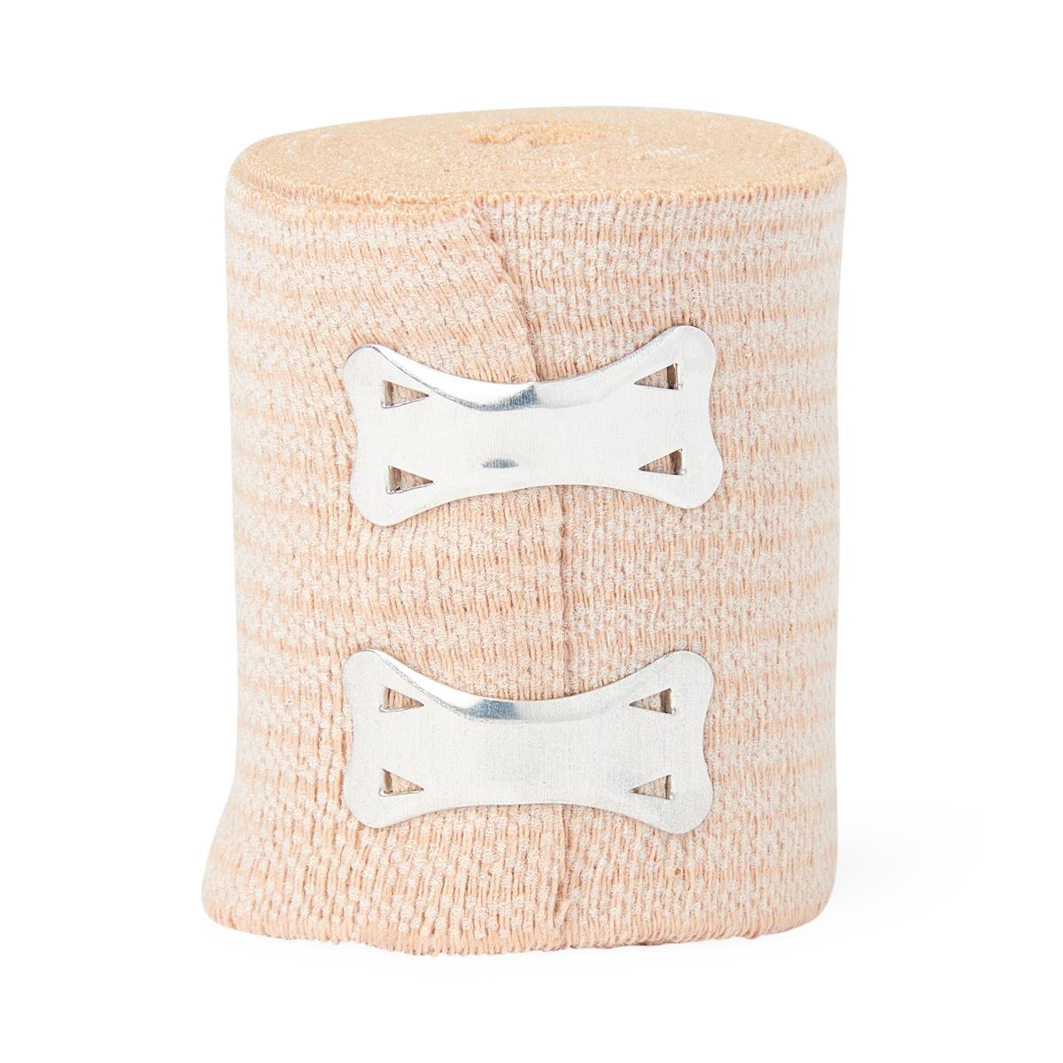 Medline Soft-Wrap Elastic Bandages - Premium Support & Compression Wrap with Closure Clips