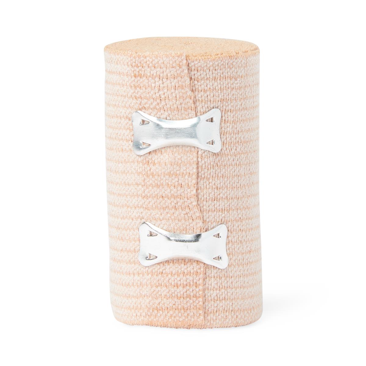 Medline Soft-Wrap Elastic Bandages - Premium Support & Compression Wrap with Closure Clips