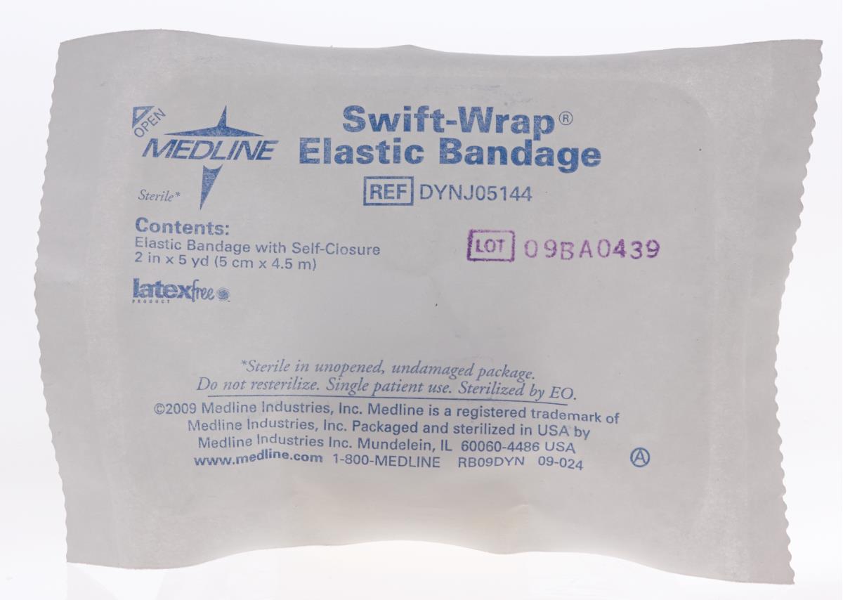 Medline Swift-Wrap Sterile Elastic Bandages - Self-Closure Compression Wrap for Medical Support