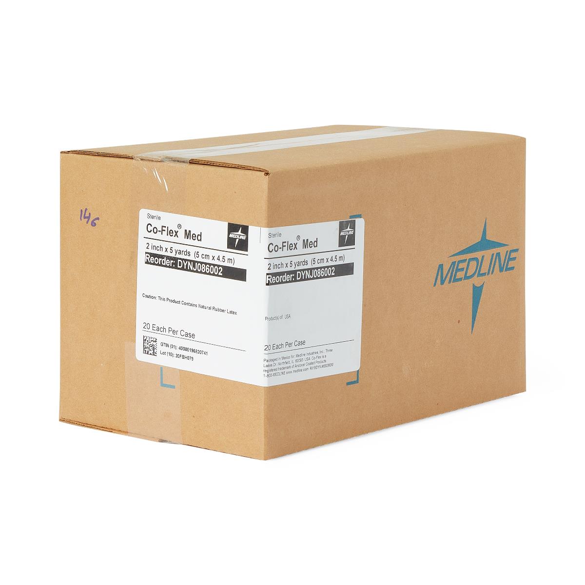 CoFlex Latex Cohesive Bandages - Self-Adherent Compression Wrap | 2-6 Inch Medical Bandage