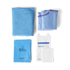 Sterile Basic Surgical Pack V - Premium Medical Grade Procedure Kit with Reinforced Table Cover and Gowns
