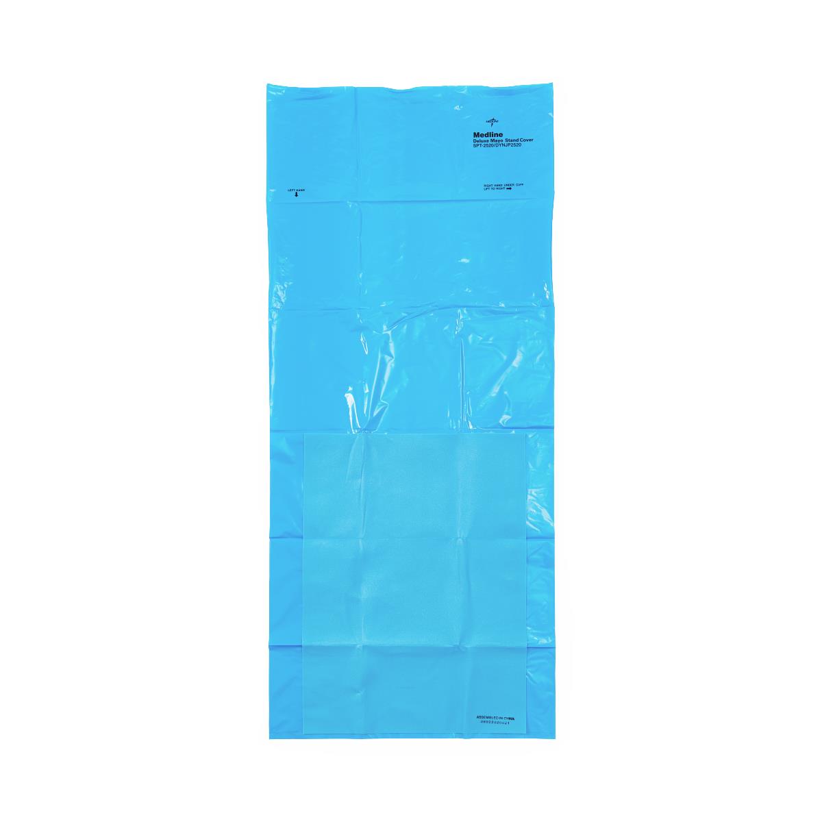 Medline Deluxe Sterile Surgical Mayo Stand Covers 24"x53" - Blue (Case of 30)