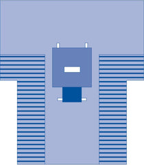 Medline Sterile Transverse Surgical Laparotomy T-Drape - Premium SMS Fabric with Absorbent Reinforcement