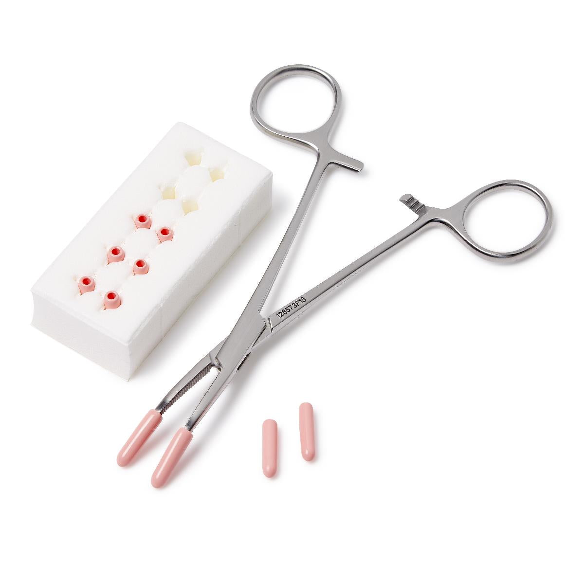 X-Ray Detectable Blue Foam Suture Boots - Sterile Surgical Instrument Protection