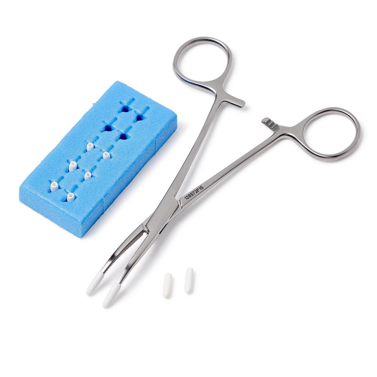 X-Ray Detectable Blue Foam Suture Boots - Sterile Surgical Instrument Protection