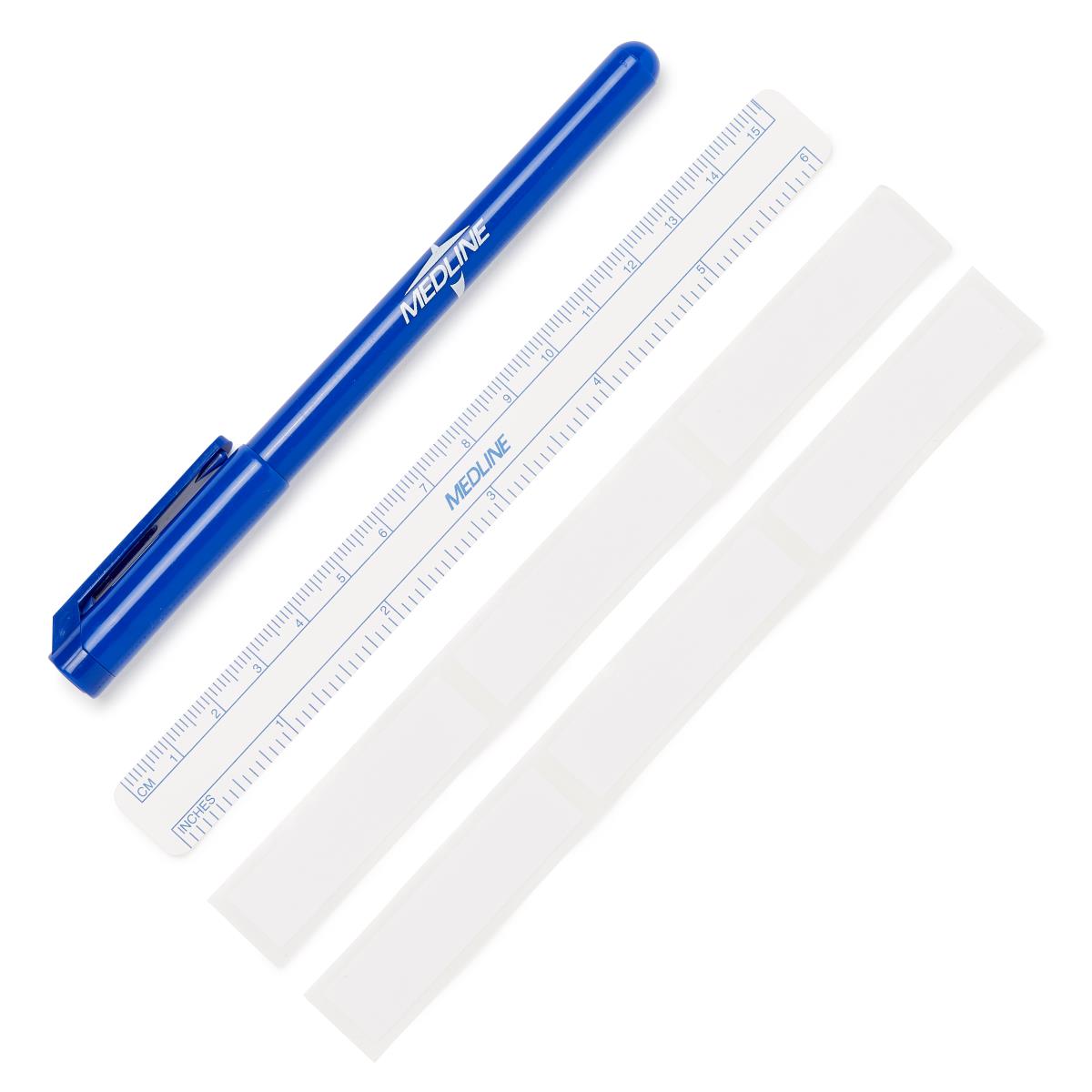 Sterile Surgical Skin Marker with 6-Inch Ruler - Gentian Violet Ink - Medical Grade Marking Pen