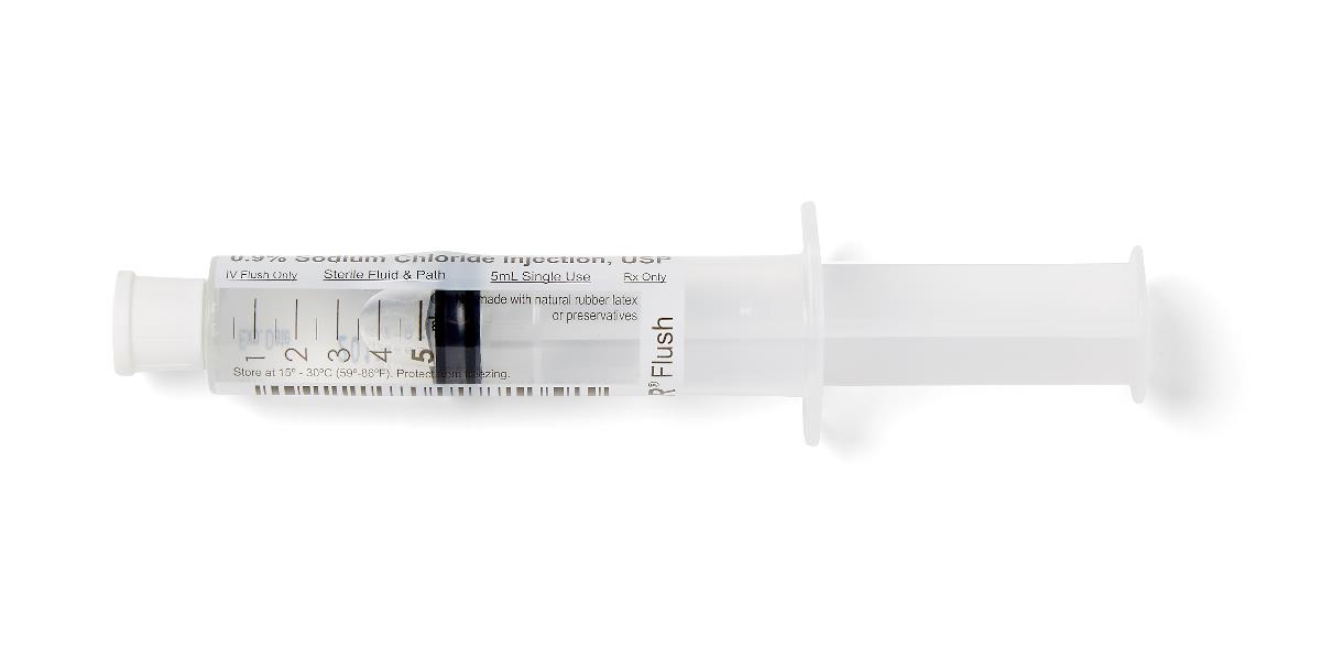 Medline Saline Flush Syringes Prefilled 10 mL - Sterile Luer Lock Compatible
