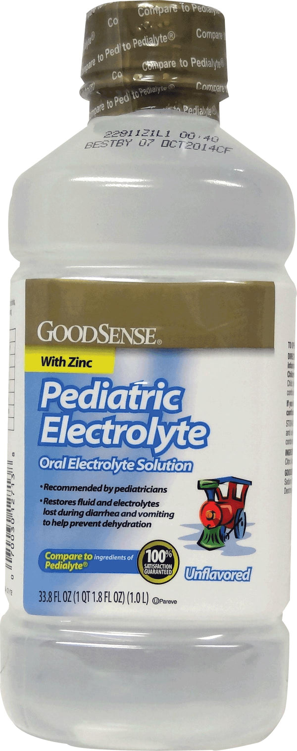 Medical-Grade Oral Electrolyte Solution, Unflavored, 1 Liter Bottles - Case of 6