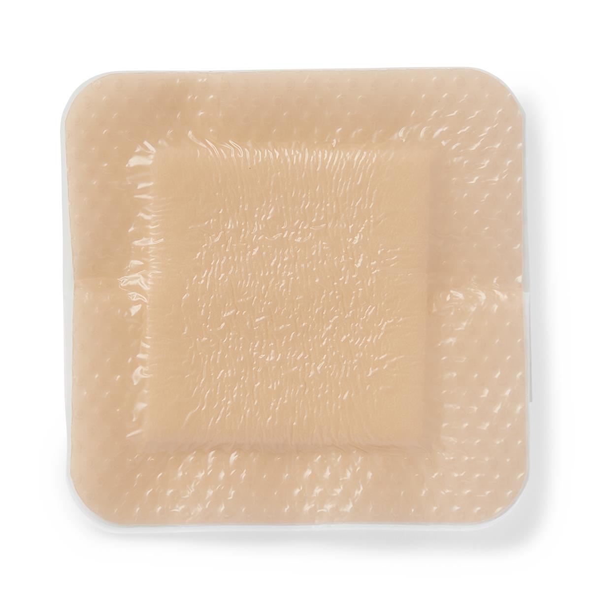 Equos 5-Layer Square Foam Wound Dressing with Silicone Adhesive Border - Advanced Exudate Management