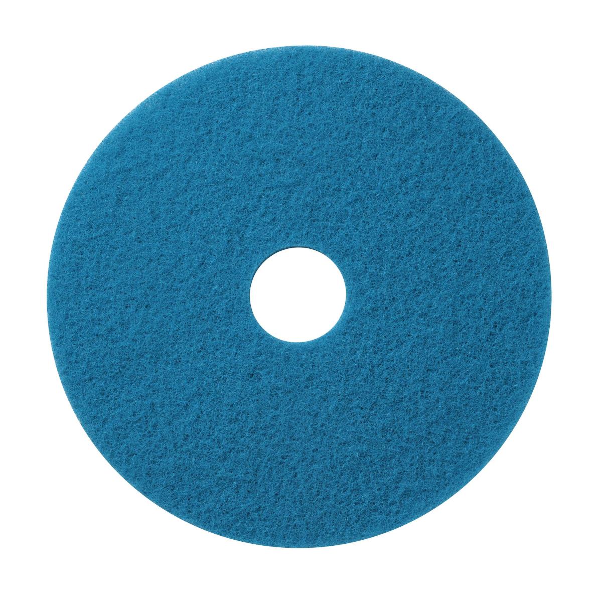 Medline Low-Speed Buffing Cleaning Floor Pad, Blue, 20 Inch - Case of 5
