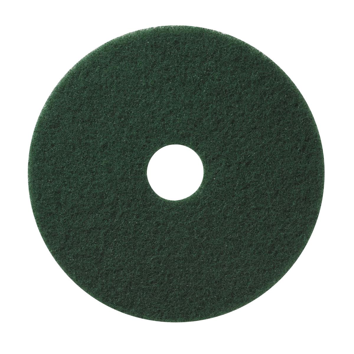Medline Low-Speed Scrubbing Pad - Heavy Duty Floor Cleaning & Stripping - 20 Inch Green (EVSPSCRUB20G)