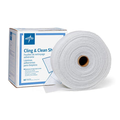 Medline Cling and Clean Dust Sheet - Disposable 2-Sided Cleaning Sheets for Professional Use