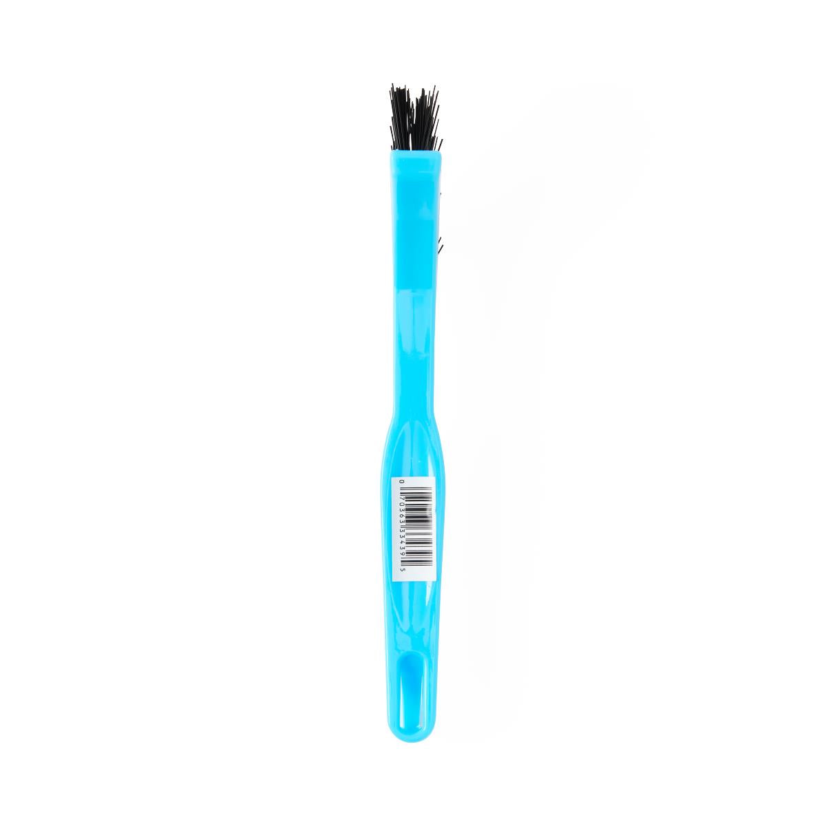 Tile and Grout Brush with Plastic Handle - Heavy-Duty Nylon and Poly Fiber