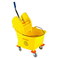 Professional 35 Quart Mop Bucket with Wringer - Heavy Duty Commercial Cleaning System