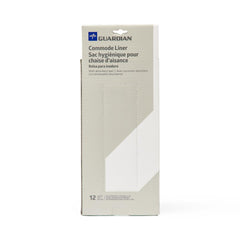 Medline Commode Liner with Absorbent Pad - Latex-Free Disposable Liners for Standard Commode Buckets