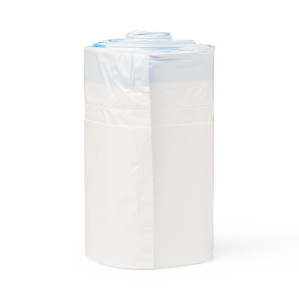 Medline Commode Liner with Absorbent Pad - Latex-Free Disposable Liners for Standard Commode Buckets