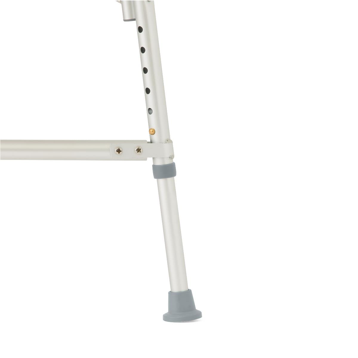 Medline Bariatric Aluminum Shower Chair with Back - 650 lb Capacity, Height Adjustable 16.5-20.5 inch