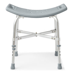 Bariatric Shower Chair Without Back - 550 lbs Capacity, Adjustable Height 15-20 inches