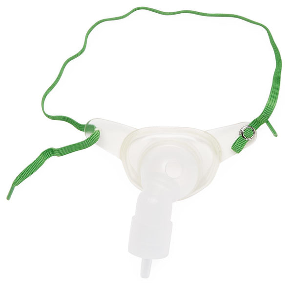 Medline Pediatric Tracheostomy Mask with Swivel Adapter - 22mm Corrugated Tubing Compatible, Case of 50