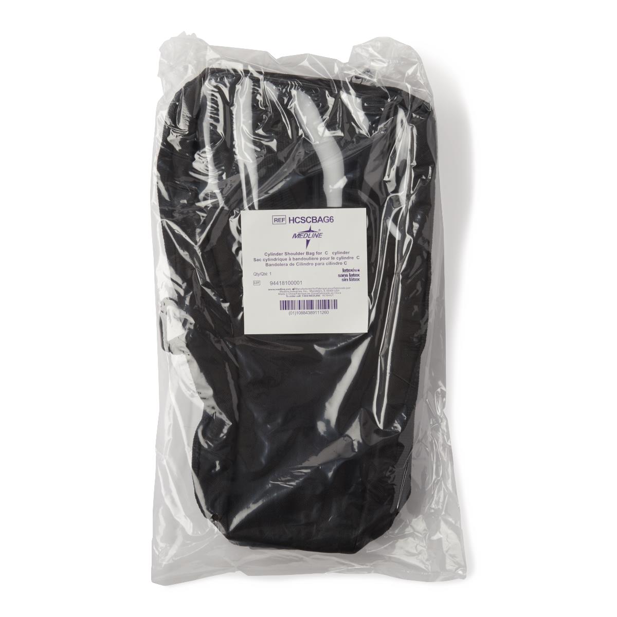 Medline Oxygen Cylinder Shoulder Bag - Portable Oxygen Tank Carrier for C, M6, and D Cylinders