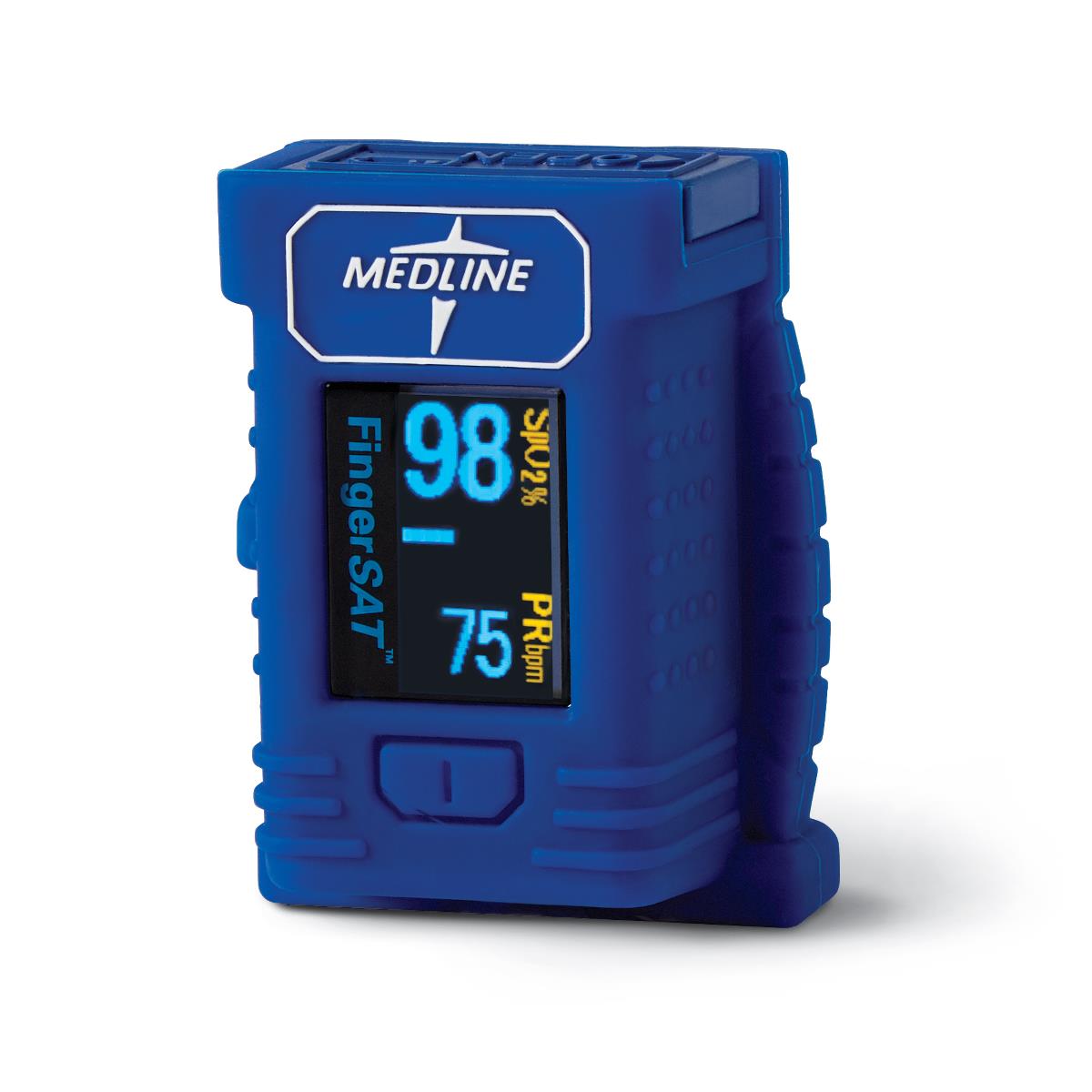 Medline High-Impact Finger Pulse Oximeter - Professional SpO2 Monitor with OLED Display