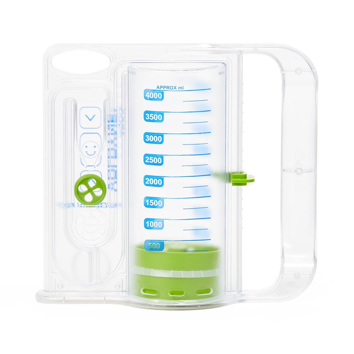 Medline Voldyne Incentive Spirometer 4000 mL - Adult Respiratory Exerciser with Ergonomic Design