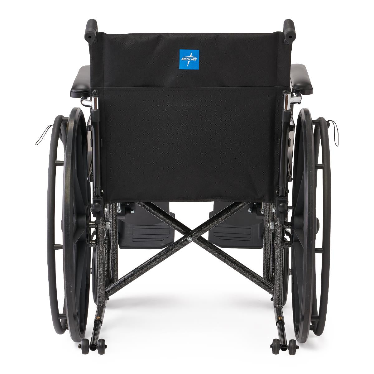 Guardian K2 Basic Wheelchair - Manual Folding Wheelchair with Elevating Leg Rests, 300 lbs Capacity
