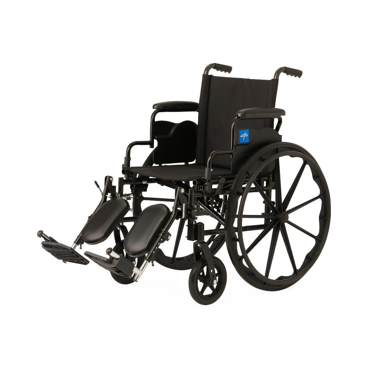 Medline Guardian K4 Lightweight Wheelchair - 300 lbs Capacity, Foldable Manual Wheelchair with Removable Armrests