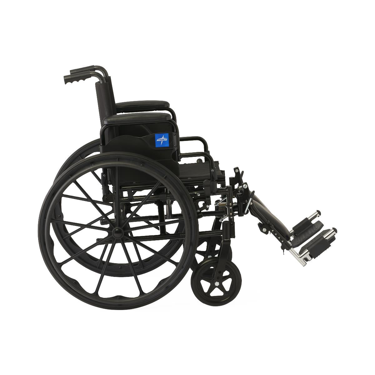 Medline Guardian K4 Lightweight Wheelchair - 300 lbs Capacity, Foldable Manual Wheelchair with Removable Armrests