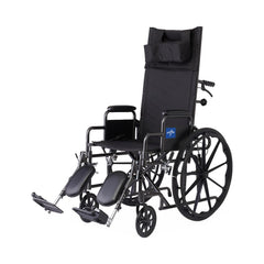 Guardian Reclining Wheelchair - 300 lbs Capacity, Adjustable 90-180° Recline, Elevating Leg Rests