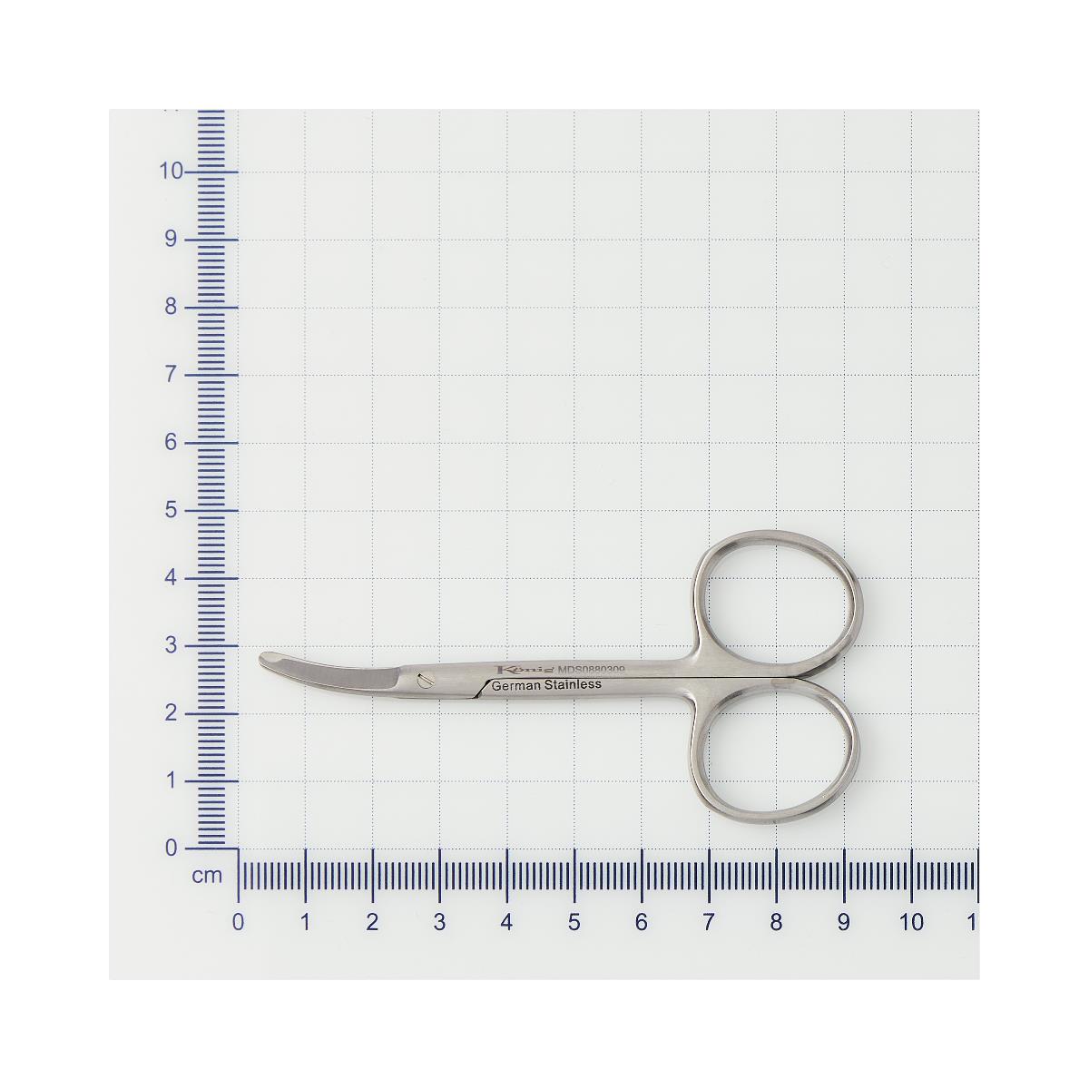 Medline Konig Spencer Suture Scissors - Surgical Grade Stainless Steel Suture Removal Scissors