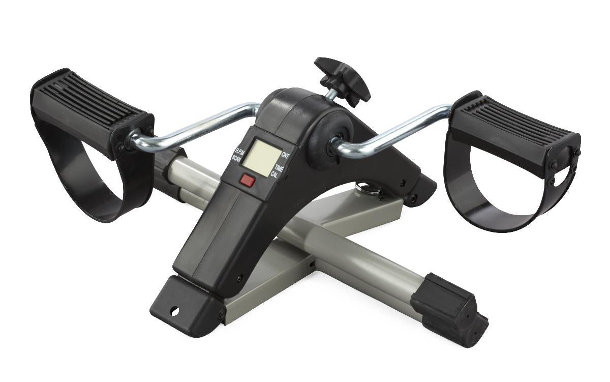 Medline Lightweight Pedal Exerciser with Digital Display - Portable Upper & Lower Body Exercise Bike for Rehabilitation