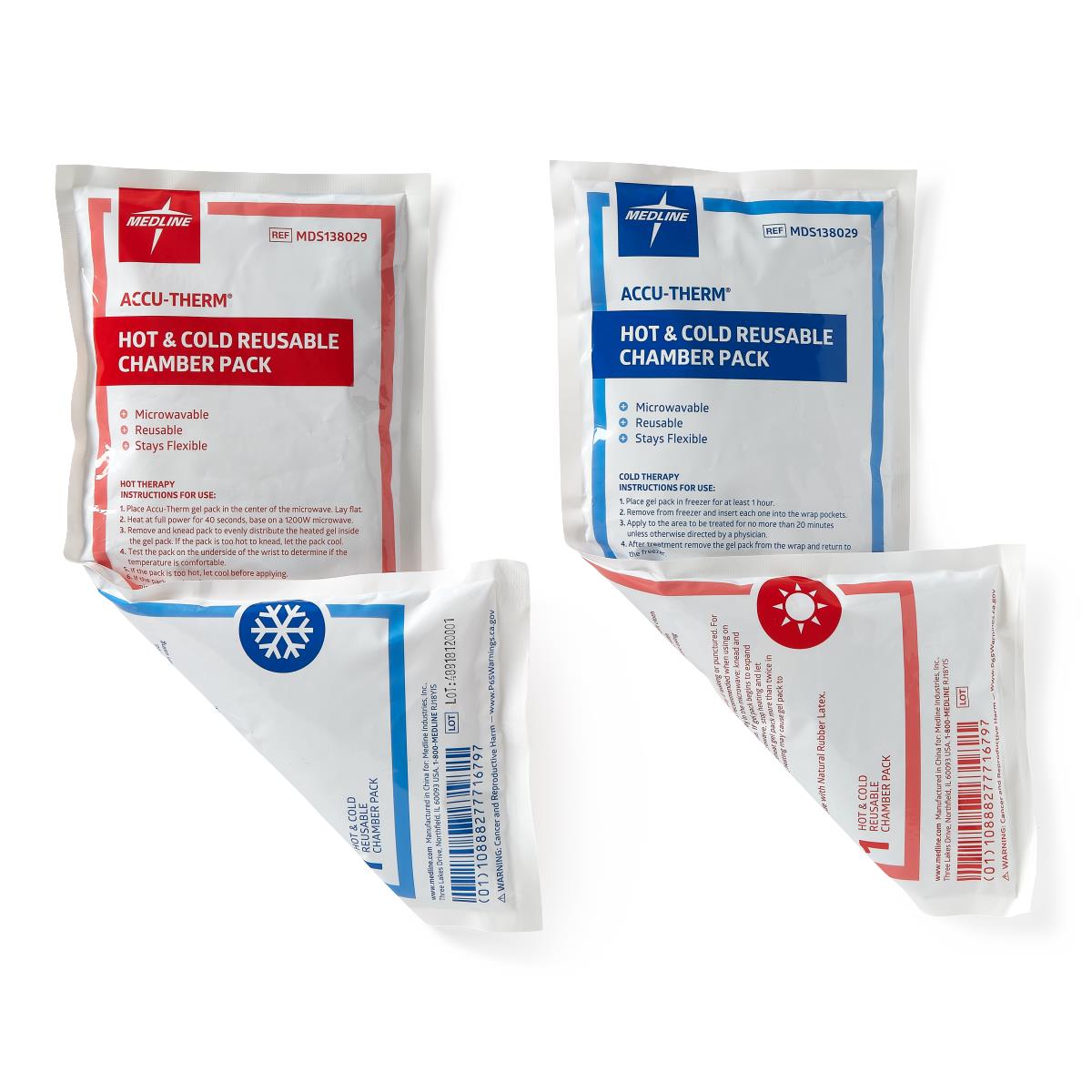 Accu-Therm Reusable Hot and Cold Gel Packs - 5" x 10" Therapeutic Relief Pack