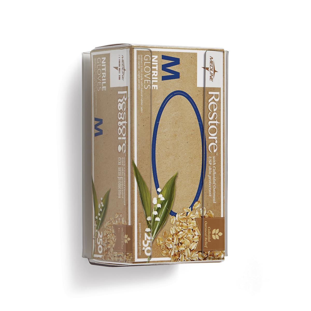 Clear Plastic Glove Dispenser - Horizontal/Vertical Wall Mount for Medical Facilities