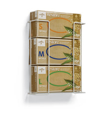 Horizontal-Mount Wire Glove Box Holder - Medical Grade Organizer for Healthcare Facilities
