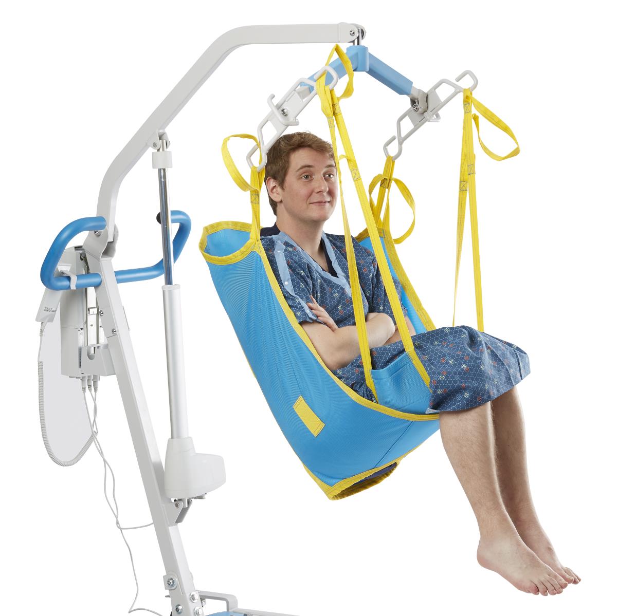 Medline Reusable Sling with Head Support for 2-Point Cradle - 700 LB Capacity