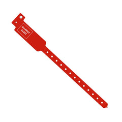 Medline Centurion Allergy Alert Tri-Laminate ID Band, 10 Inch, Red - Box of 250