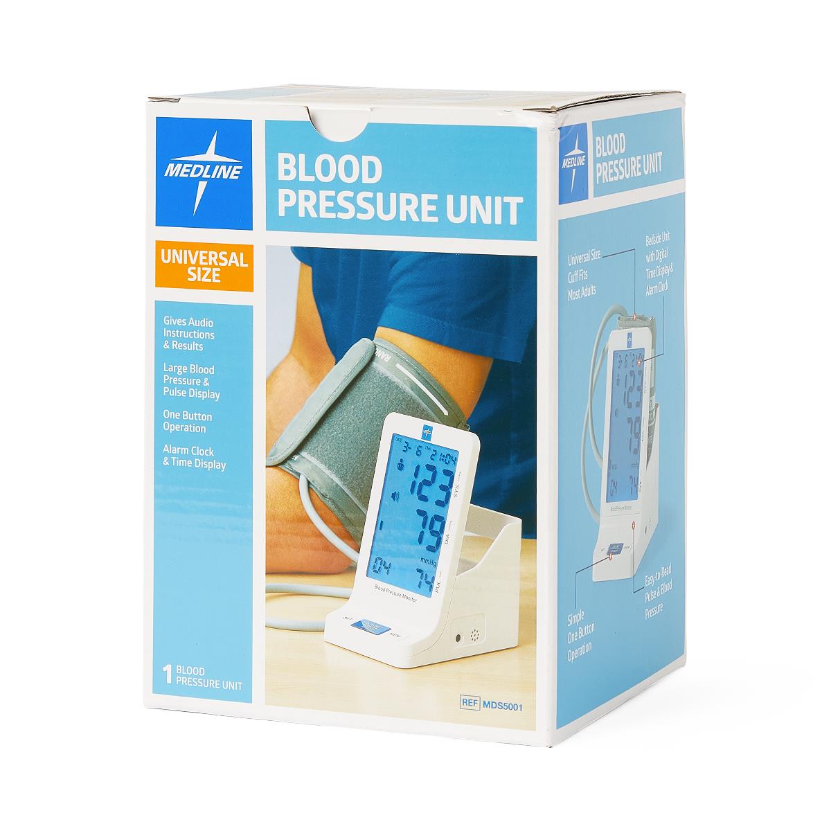 Medline Digital Adult Blood Pressure Monitor with Automatic Inflation - MDS5001