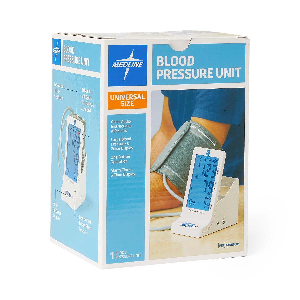 Medline Digital Adult Blood Pressure Monitor with Automatic Inflation - MDS5001