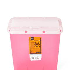 Medline Sharps Containers - Medical Waste Disposal with Multiple Lid Options (8-12 Gallon)